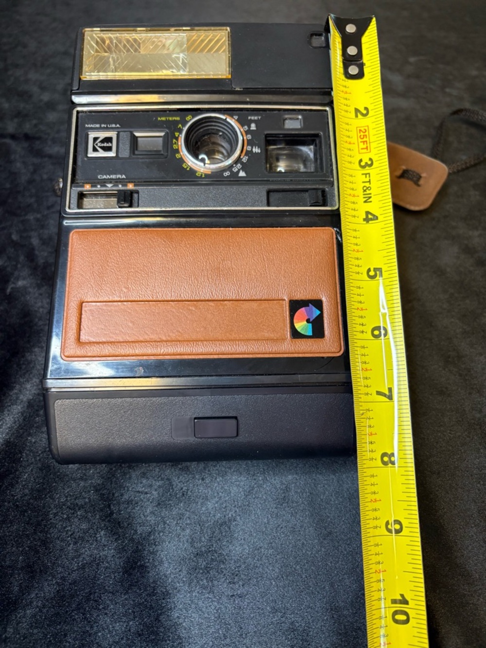 Vintage Colorburst Instant Camera with Brown Leatherette Panel - Picture 6 of 6